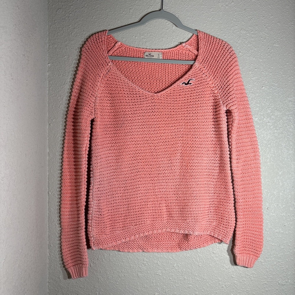Hollister Woman's Knit Sweater Peach
